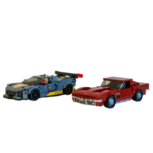 Chevrolet Corvette C8.R Race Car and 1969 Chevrolet Corvette